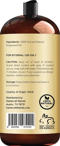 Vista 3 de Handcraft Blends Aceite de semilla de uva - 28 Fl Oz