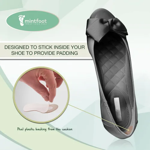 Vista 8 de Mintfoot - Agarraderas de cuero para el talón – 10 piezas – Forros para zapatos para mujeres y hombres – Tacones para detener ampollas y cortes