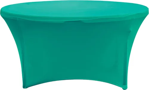 Vista 20 de Simply Elegant Mantel redondo ajustable de elastano Mantel para mesa de banquete, mantel de poliéster y elastano, para cumpleaños, quinceañera
