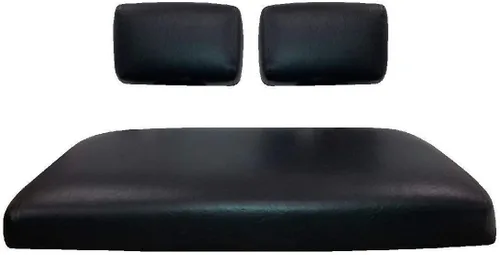 Vista 3 de E-Z-GO TXT Fron Seat/Rear Seat Staple ON Golf Cart Seat Cover with Matching Rear Facing Seat Cover (5 Stripe) Choose from 30 Colors, Custom Golf
