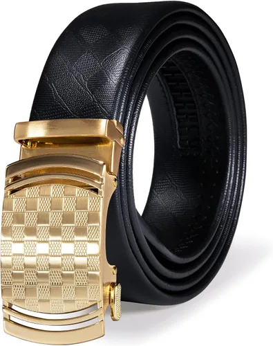 Vista 4 de Dubulle Men's Belt Ratchet Buckle Business Replaceable Only 1 38 Slide Buckle 35mm Party Business Gift