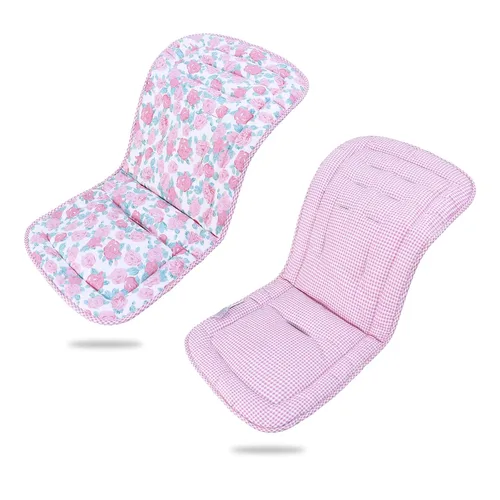 Vista 25 de Cojín para cochecito de bebé, inserto de asiento de automóvil infantil - reversible, universal, transpirable y suave, alfombrilla para cochecito