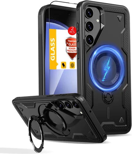 Vista 123 de Funda magnética para Google Pixel 9A compatible con cargador inalámbrico MagSafe, para Pixel 9A, funda de teléfono integrada de 360 °, con 2