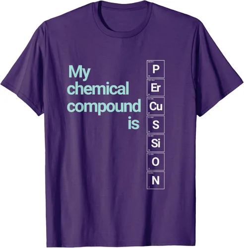 Vista 24 de Percussion Band Geek My Chemical Compound T-Shirt