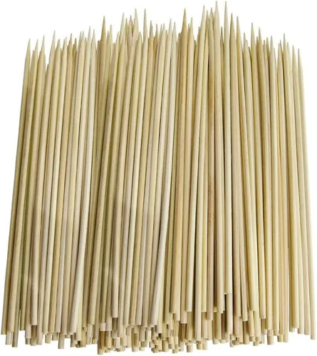 Vista 10 de JapanBargain 4113 - Pincho de bambú de 4 pulgadas, palillos de dientes largos, palillos de frutas, púas de cóctel, brocheta para parrilla, brocheta