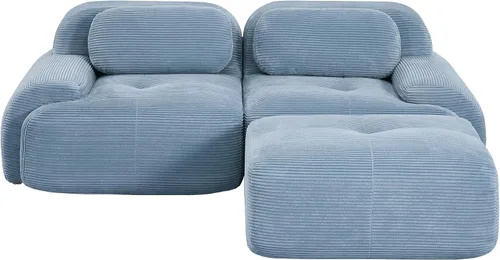 Vista 15 de Sofá comprimido moderno de espuma viscoelástica de 82 pulgadas, sofás seccionales grandes de 2 plazas para sala de estar, sofá modular Cloud que