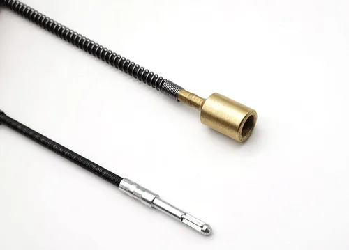 Vista 5 de 2 cables de eje flexible interior de 5/32 pulgadas para herramienta de molienda rotativa con 2 cepillos de carbono, accesorio de eje flexible