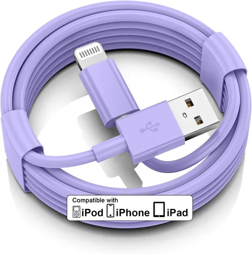 Vista 13 de FUPYWP Cable para CarPlay de iPhone en el automóvil, cable de carga para automóvil, cable USB A a Lightning de carga rápida y transferencia de datos