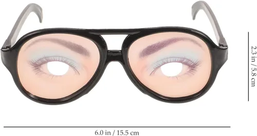 Vista 6 de OULII Gafas divertidas de broma masculina y femenina para fiesta de Halloween, accesorios de 2