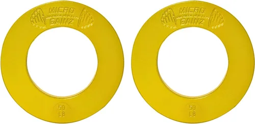 Vista 11 de Micro Gainz Calibrated Fractional Weight Plate Set of 2 Plates, Choose Set (.25LB-1.25LB), Designed for Olympic Barbells for Strength Training &