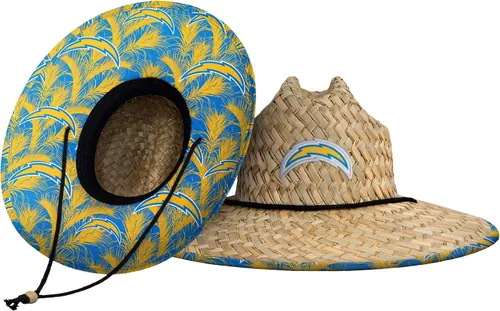 Vista 73 de FOCO - Sombrero de paja con logotipo de equipo universitario de NCAA y estampado floral para hombre