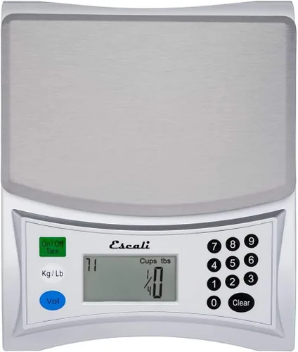 Vista 9 de Escali Pana V136 - Báscula de medición de gran volumen para cocina/hornear/cocinar, preprogramada con más de 150 ingredientes, pantalla digital LCD