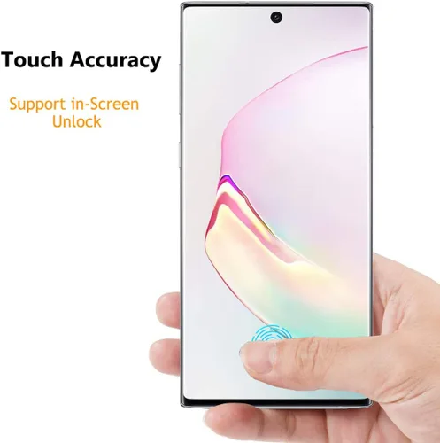 Vista 4 de Protector de pantalla de privacidad para Galaxy Note 20 Ultra, compatible con fundas, huellas dactilares disponibles, película suave para Samsung