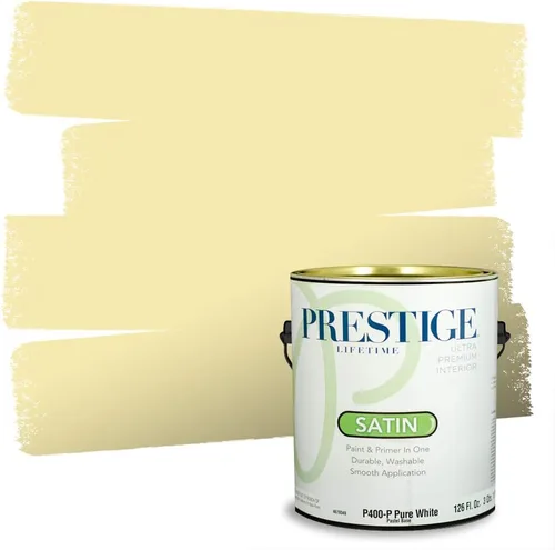 Vista 119 de PRESTIGE Pinturas de pintura exterior e imprimación en uno, 1 galón, plano, combinación comparable de Benjamin Moore* Pila de heno