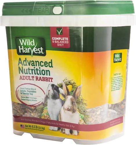 Vista 3 de Wild Harvest Wild Harvest - Dieta de nutrición avanzada para conejos, 4.5 libras (WH-83544)