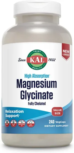 Vista 7 de KAL Glicinato de magnesio 350 mg, 160 CT