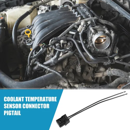 Vista 3 de uxcell Conector del sensor de temperatura del refrigerante Pigtail No.04320SAAA00 para Honda Accord 2008-2017 2pin