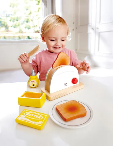 Vista 3 de Hape International Hape E3148 - Juego de tostadoras desplegables, 3+ años