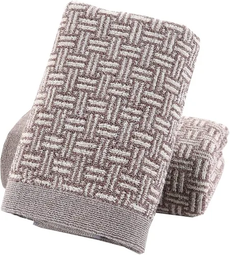 Vista 11 de Pidada Juego de 2 toallas de mano 100% algodón con patrón a cuadros, absorbentes, suaves, toallas decorativas para baño (azul)