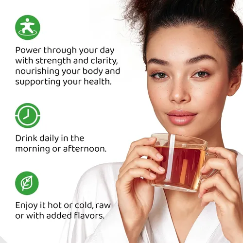 Vista 6 de Té instantáneo de yerba mate - Aumenta la energía, la concentración, la inmunidad y la salud cardiovascular con extracto puro orgánico consentrado