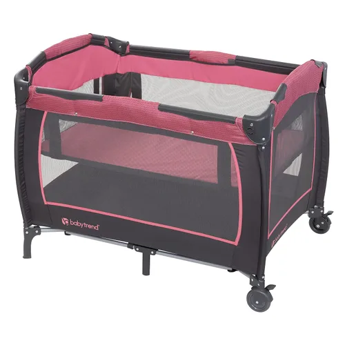 Vista 3 de Baby Trend Lil' Snooze Deluxe III Nursery Center Playard para gemelos, bayas acogedoras