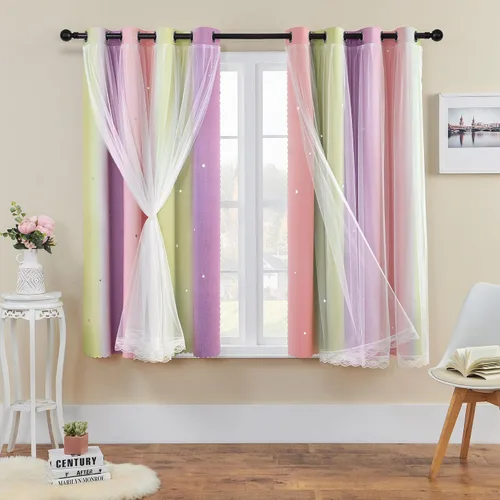 Vista 80 de XiDi - Cortinas para decoración de dormitorio Beige34/54/1