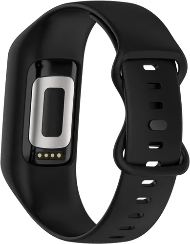 Vista 4 de Correa de reloj suave compatible con Fitbit Charge 6, Charge 5, Charge 4, Charge 3/3SE, correa de muñeca de silicona protectora todo en uno, correa