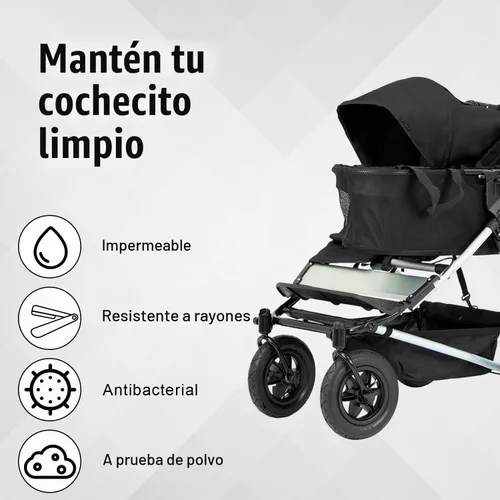 Vista 3 de lasuroa Bolsa de cochecito, bolsa impermeable para cochecito portátil, bolsa de control para puerta de cochecito con asa, funda para cochecito