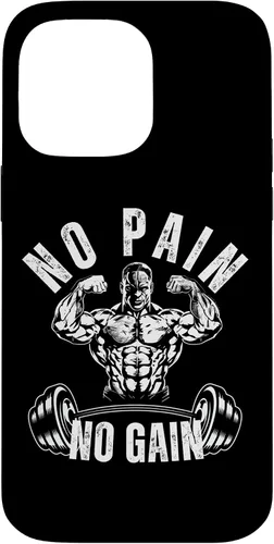 Vista 21 de No Pain No Gain Workout Motivational Case for iPhone 16