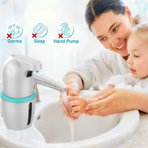 Vista 9 de Dispensador automático de jabón de espuma USB recargable sin contacto Sensor infrarrojo automático IPX5 impermeable de la cocina inteligente baño