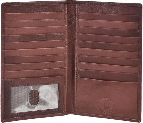 Vista 9 de Leatherboss - Cartera organizadora para tarjetas de crédito para mujer con más de 18 ranuras para tarjetas, Negro -, Compacto