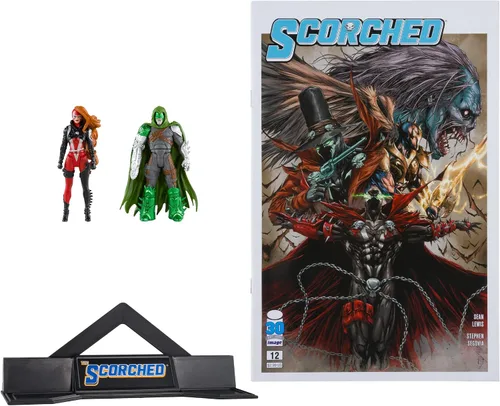 Vista 3 de McFarlane Toys - Spawn Page Punchers 2pk She Spawn and Curse Figuras de acción de 3 pulgadas con cómic