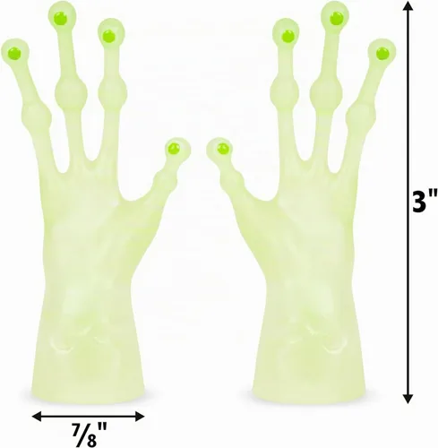 Vista 5 de Accoutrements Alien Finger Hands Glow in the Dark - Juego de 2 piezas