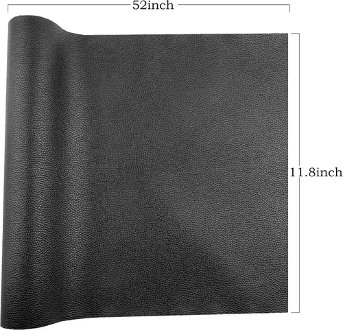 Vista 5 de AOUXSEEM Rollo de piel sintética para lazos, aretes, bolsos, monederos, costura, artesanía, tela sintética hecha a mano de 11.8 x 52 pulgadas