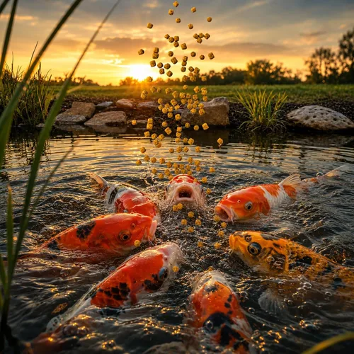 Vista 5 de HALF OFF PONDS Show & Grow Koi Fish Food - Pellets flotantes de 10 libras