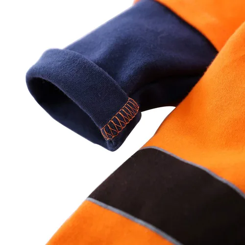 Vista 5 de Mameluco de algodón para recién nacido para cosplay ropa de una pieza para niño Naranja