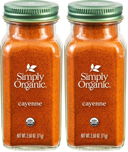 Vista 17 de Simply Organic Pimienta de Cayena, 2.89 onzas, pimientos de cayena puros orgánicos, sin OMG, certificado Kosher