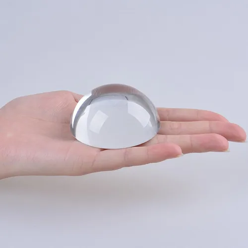 Vista 2 de LONGWIN Lupa de cúpula de cristal/lupa de lectura pisapapapeles - 2.4 pulgadas