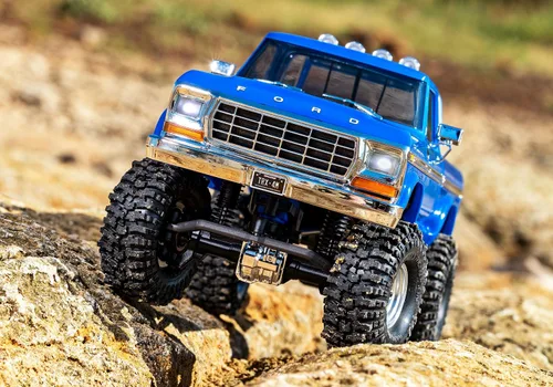 Vista 9 de Traxxas 1/18 TRX-4M F-150 Camión Crawler High Trail Azul