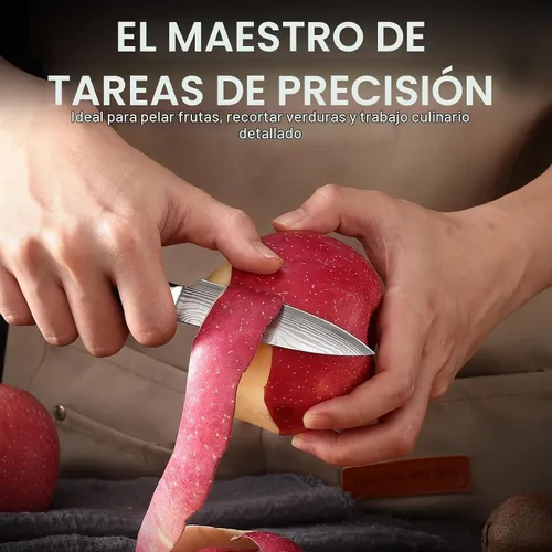 Vista 4 de DiiHAUZZ Paring Knife, 3.5 Inch Fruit Knife, High Carbon Stainless Steel