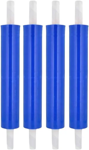Vista 9 de PSBM - Película elástica negra con asas de núcleo extendido, 1 rollo de 20 pulgadas x 1000 pies, calibre 80, película retráctil de resistencia