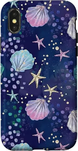Vista 5 de Summer Aesthetic Seashell Purple Ocean Case for iPhone 17