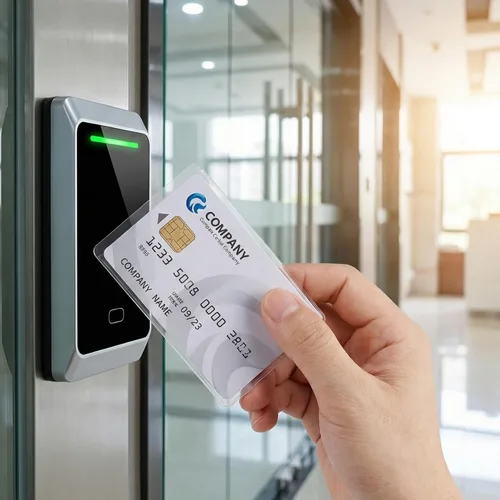 Vista 5 de Paquete de 30 fundas transparentes para tarjetero, impermeables, con apertura lateral, fundas protectoras de PVC suave para tarjetas de crédito