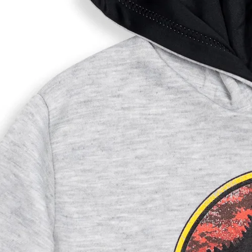 Vista 4 de Jurassic Park Sudadera con capucha de vellón azul para niños pequeños a niños pequeños