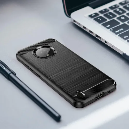 Vista 6 de Osophter Funda para Nokia C200 con 2 unids Protector de pantalla de absorción de golpes Flexible TPU Caucho Protector de teléfono celular para Nokia