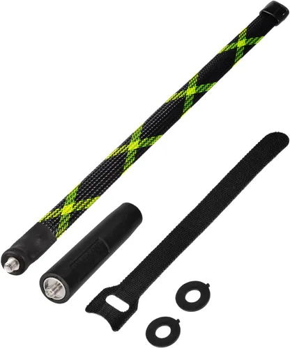 Vista 7 de Bingfu Doble banda VHF UHF 136-520MHz 18.7 pulgadas plegable camuflaje CS táctico SMA hembra jamón antena de radio para BaoFeng UV-5R UV-82 BF-F8HP