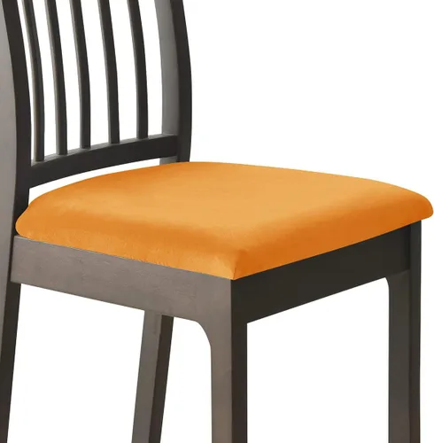 Vista 33 de Fundas de asiento de terciopelo para silla, fundas de asiento suaves y elásticas para comedor y cocina, protector de asiento de silla extraíble