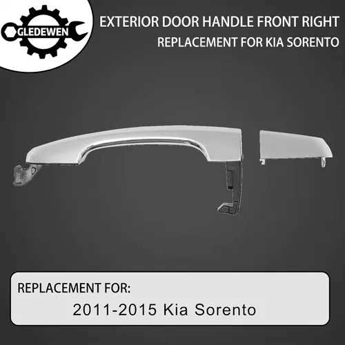 Vista 3 de Gledewen Manija de puerta Sorento, manija de puerta exterior delantera lado derecho del pasajero Reemplazo para Kia Sorento 2011-2015 Reemplaza