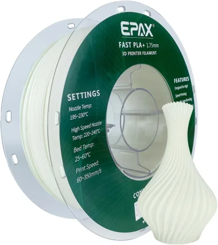 Vista 28 de EPAX High Speed PLA+ Filamento para Impresora 3D, Filamento de Impresión 3D de PLA Rápido, 1.75mm, Precisión Dimensional +/- 0.03 mm, Carrete de 1KG