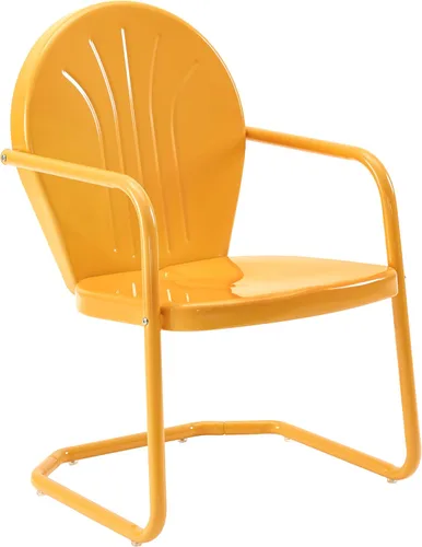 Vista 18 de Crosley Furniture CO1001A-AQ Griffith - Silla retro de exterior, de metal